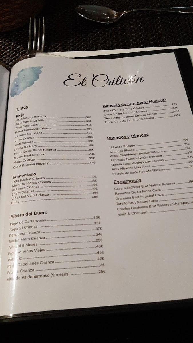 Menu El Criticón Restaurante-4