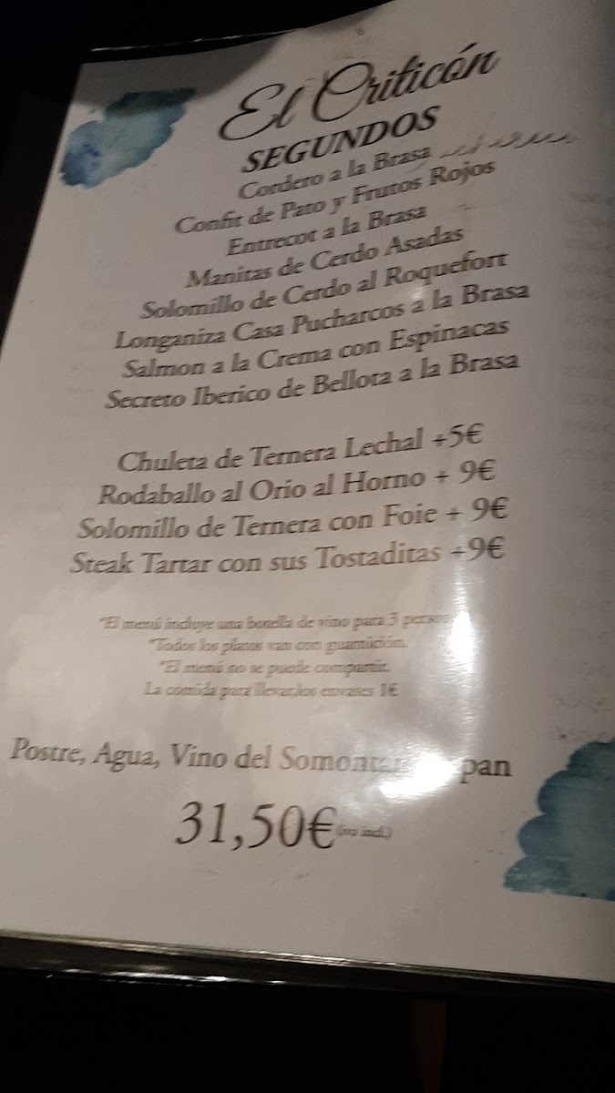 Menu El Criticón Restaurante-8